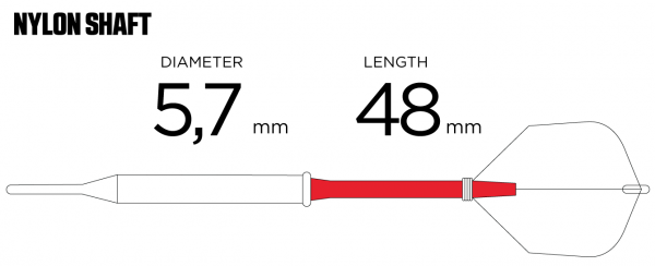 Násadky Nylon Windson dlouhé černé 48mm