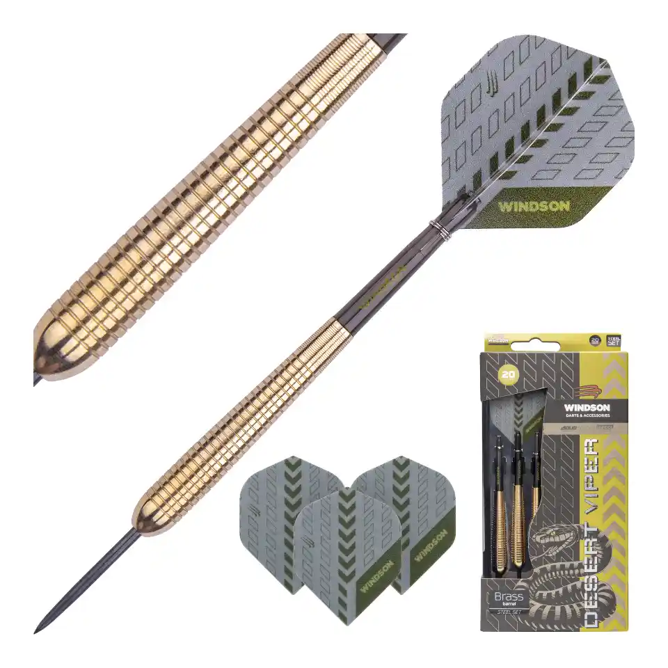 Windson Desert Viper 20g Steel Darts (Brass)