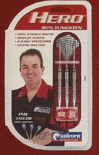 Šipky hero tungsten unicorn phil taylor 16 gr. 3423 výprodej