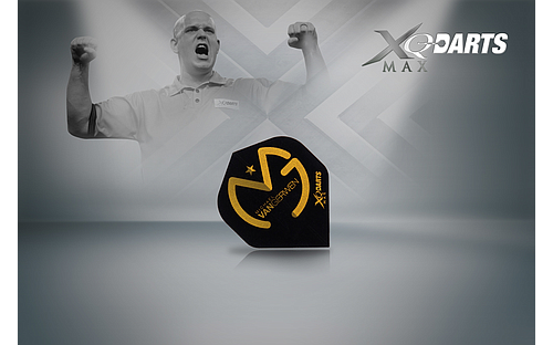 Xqmax darts letky xqmax 100  - michael van gerwen - mvg black gold