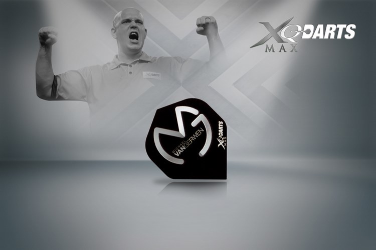Xqmax darts letky xqmax 100 - michael van gerwen - mvg black silver