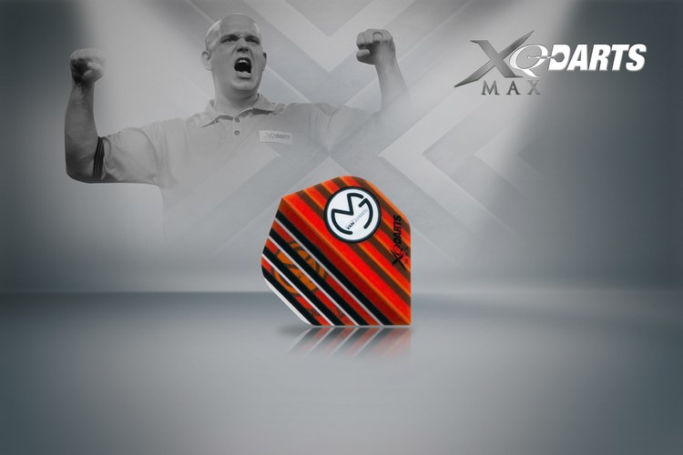 XQMax Darts Letky XQMax 100  - Michael van Gerwen - MvG Transparent Orange