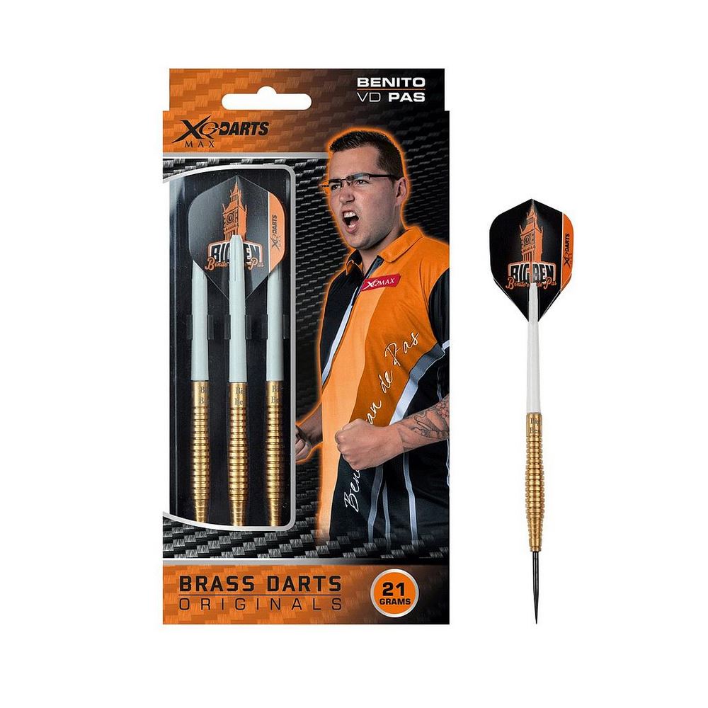 Xqmax šipky steelové brassové benito van de pas - 21gr