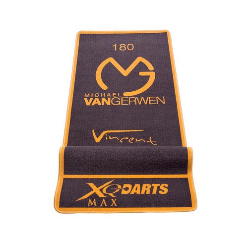 Xqmax darts dart mats - koberec k terči - michael van gerwen - orange border