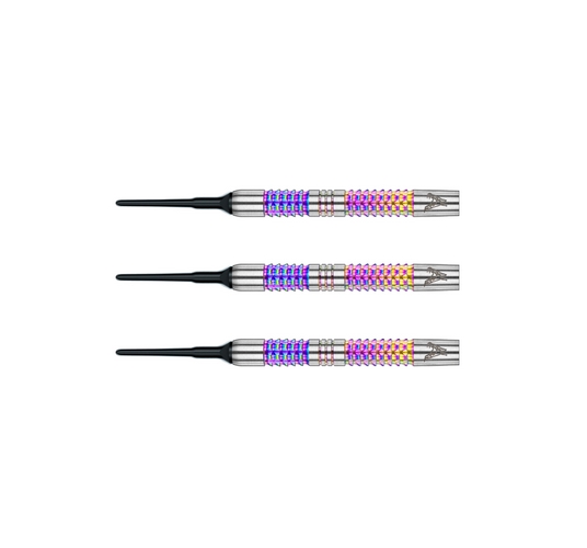 Šipky soft Peter Wright Snakebite Rainbow Mamba 18g Tungsten 90% RED DRAGON