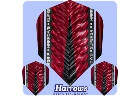 Letky harrows supergrip x flights red/červené f0967