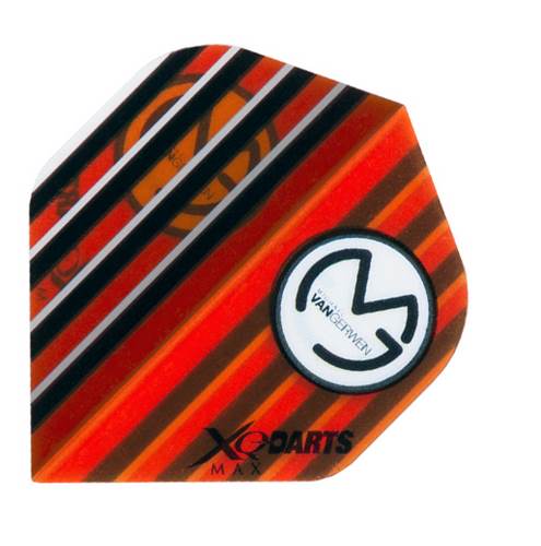 XQMax Darts Letky XQMax 100  - Michael van Gerwen - MvG Transparent Orange