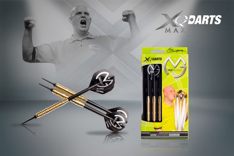 Xqmax šipky softové brassové michael van gerwen 18gr. - mighty mike
