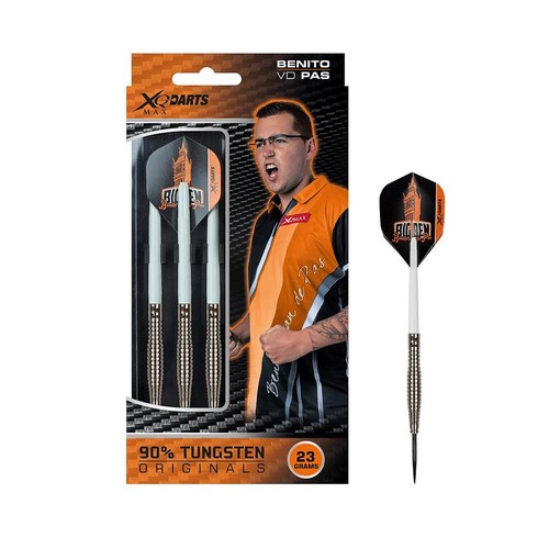 Xqmax šipky steelové benito van de pas - 90% tungsten - 23gr.