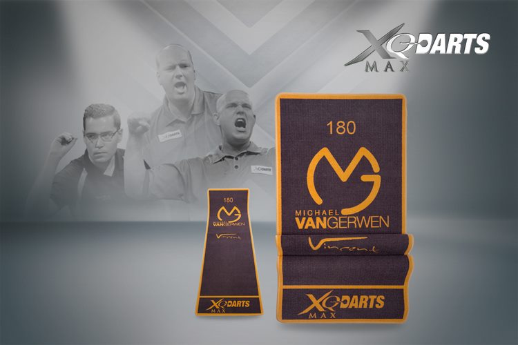 Xqmax darts dart mats - koberec k terči - michael van gerwen - orange border