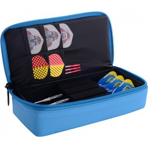 Pouzdro na šipky one80 large d box midi modro-černé
