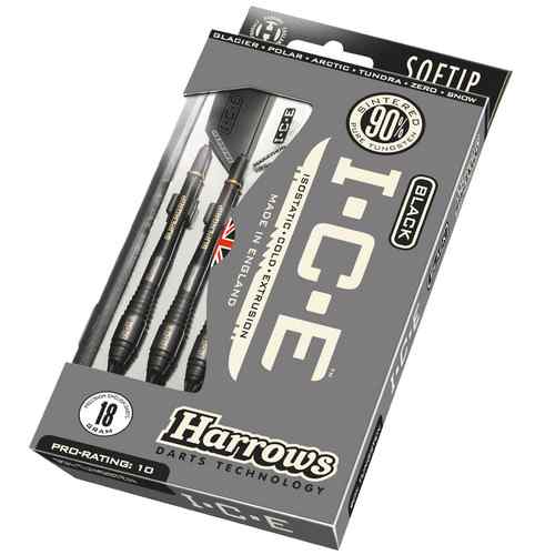 Harrows šipky black i.c.e. 18gr zero