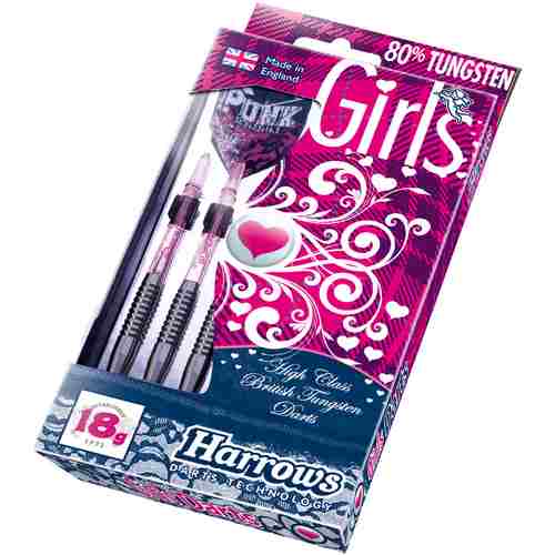 Harrows šipky girls 18gr punk 80%
