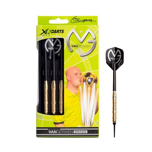 Xqmax šipky softové brassové michael van gerwen 18gr. - mighty mike