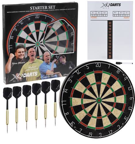 Xqmax darts sisalový terč starter set europe