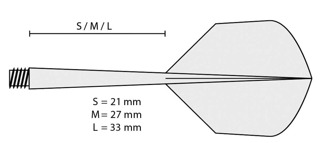 Letky s násadkami Astix Windson černé S 21 mm