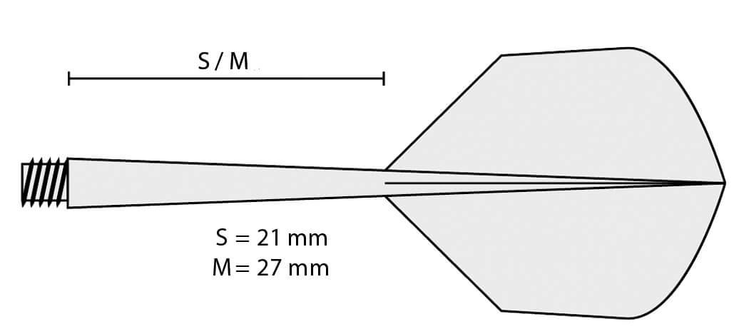 Letky s násadkami Astix Windson bílé M 27 mm