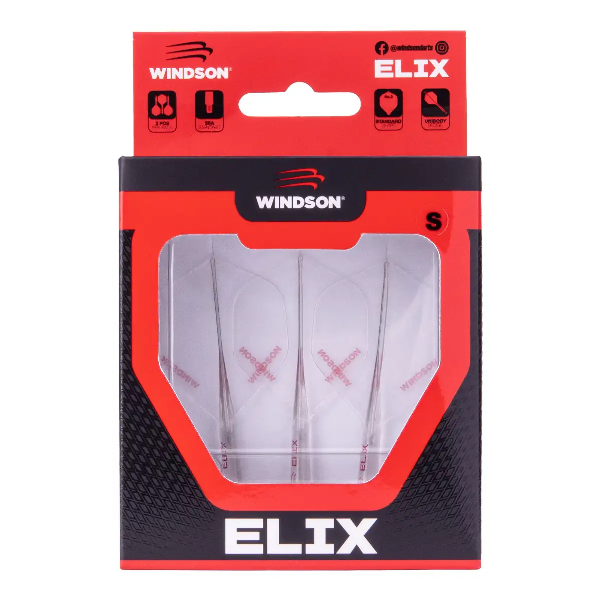 Letky s násadkami Windson Elix M 25 mm transparent