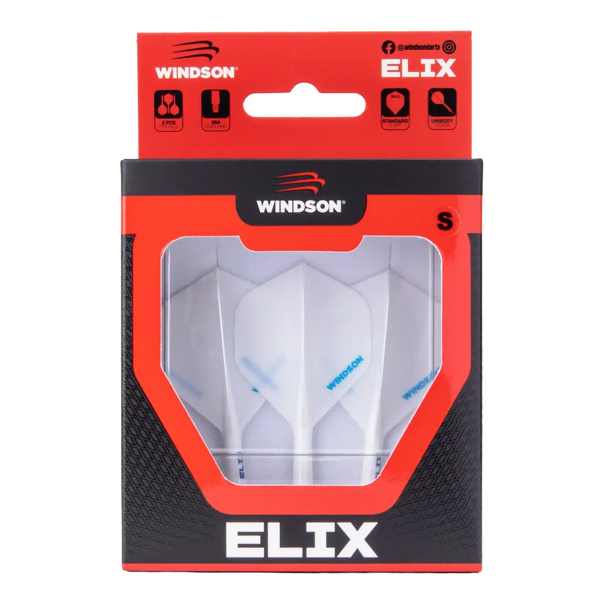Letky s násadkami Elix Windson bílé S 20 mm