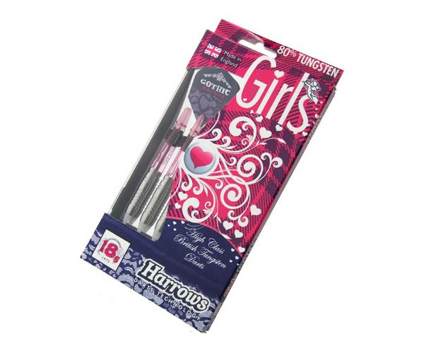 Harrows šipky girls 18gr gothic 80%