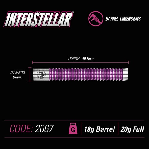 Winmau Šipky Interstellar 20g
