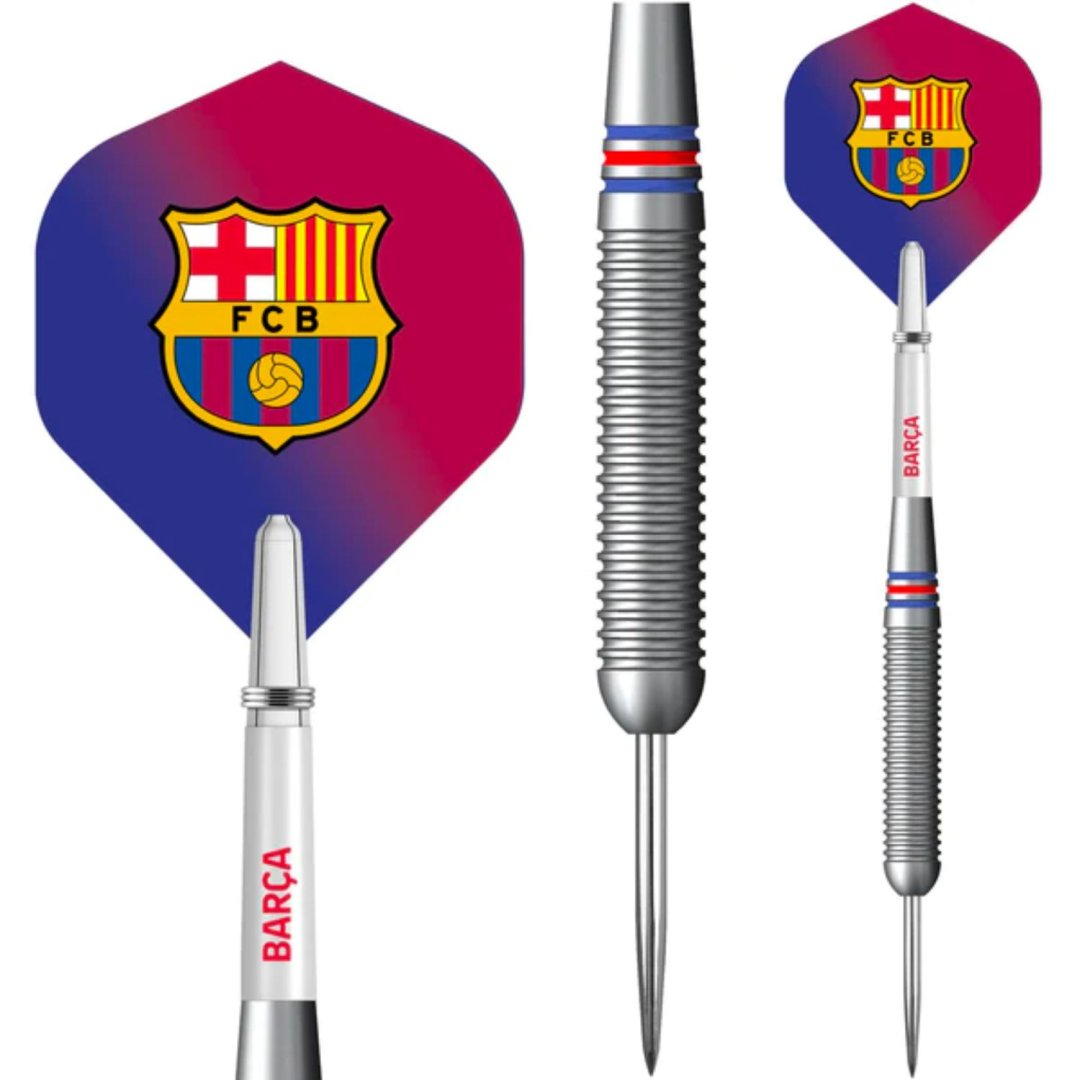 Mission steel šipky brass Football FC Barcelona 22g