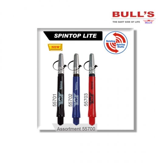 Násadky spintop lite bull´s dlouhé modré 55702