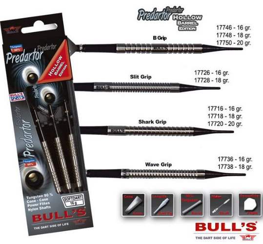 Bull´s šipky predartor b grip 18gr. 17748