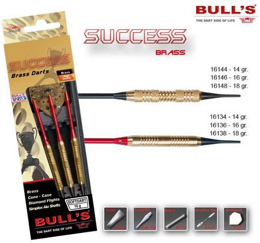 Bull´s šipky success ringed grip 14gr. 16134
