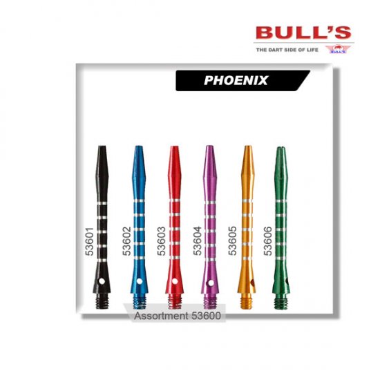 Násadky phoenix bull´s dlouhé zelené 53606