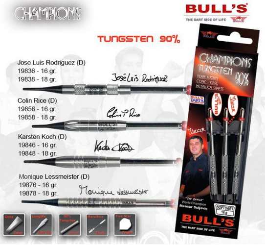 Bull´s šipky champions 18gr. karsten koch 19848