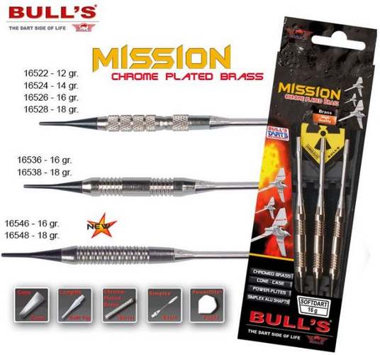 Bull´s Šipky Mission 18gr. 16538