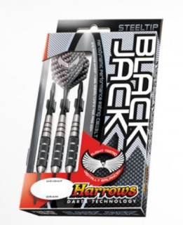 Harrows šipky steel black jack 20k