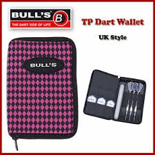 Pouzdro pro šipky The Pak Wallet černo-růžové Bull´s