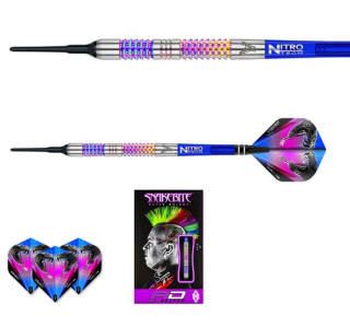 Šipky soft Peter Wright Snakebite Rainbow Mamba 18g Tungsten 90% RED DRAGON