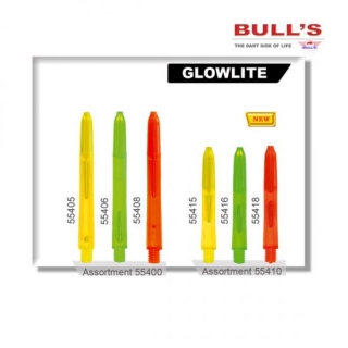Násadky Glowlite nylon Bull´s dlouhé žluté 55405