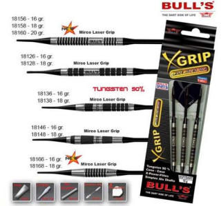 Bull´s Šipky XGrip Micro Laser Grip softové 18gr. 18148
